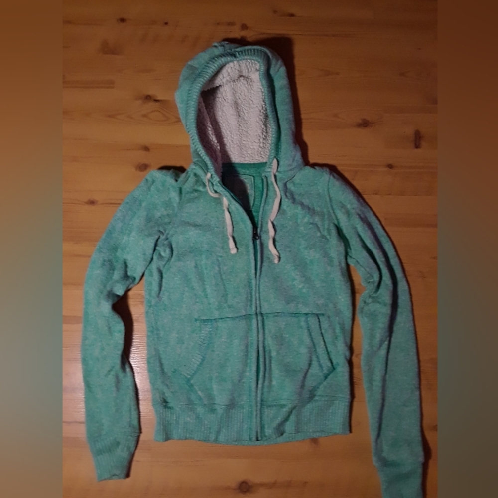 Teal furry teens hoodie